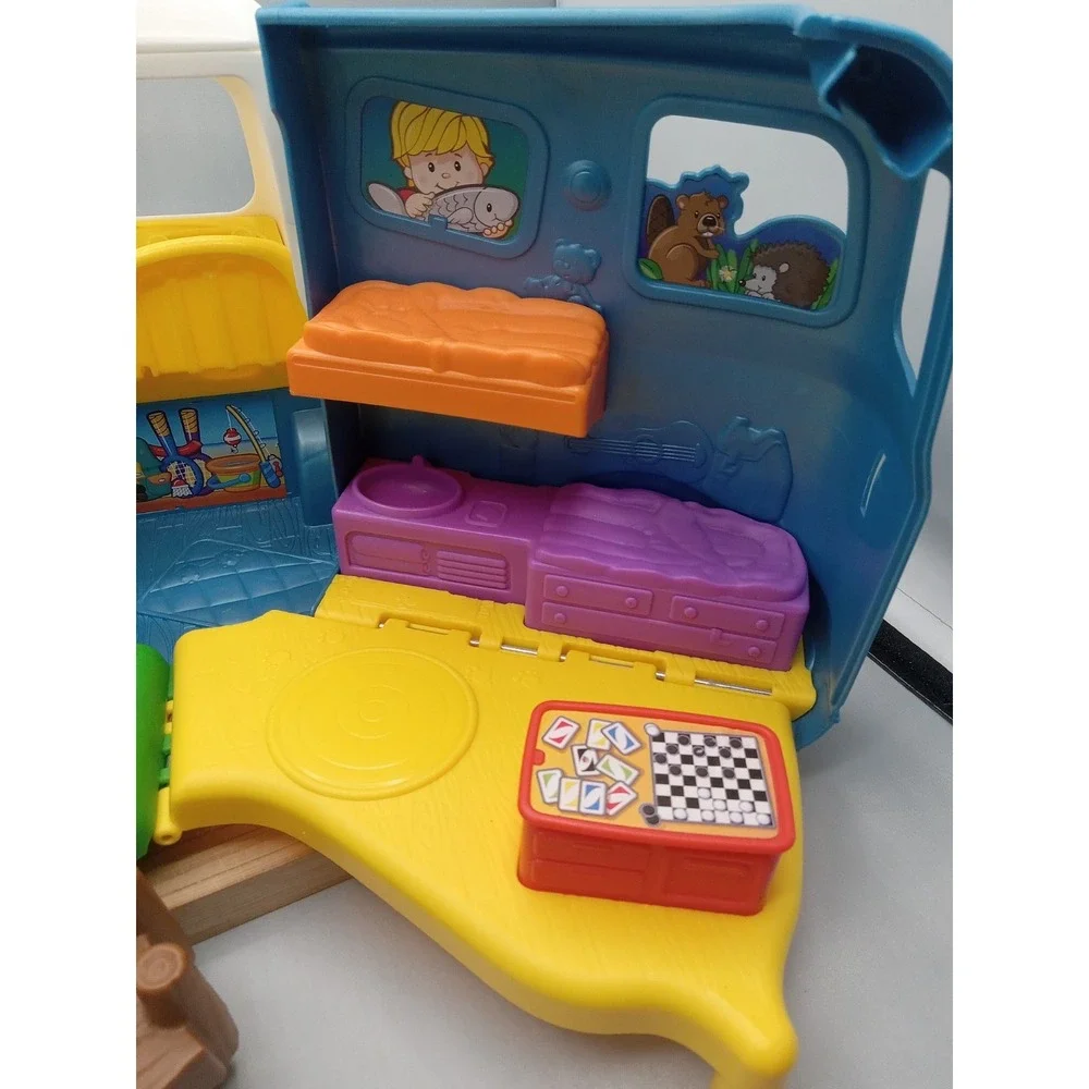 Fisher Price Little People Songs & Sounds Camping Camper Van RV Used FEW BLEMISH